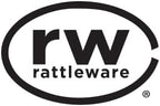 Rattleware Open Bottom Stainless Steel Knock Box Chute with Rubber Bar