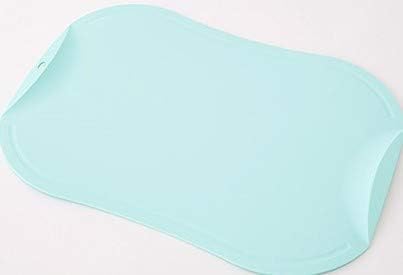 doblé Non-Scratch Flexible Cutting Board for Chopping, Scratch Free Juice Grooves with Easy Grip Handle, Non-Slip Dishwasher Safe for Kitchen (Large (15.6" x 10.7"), Mint)