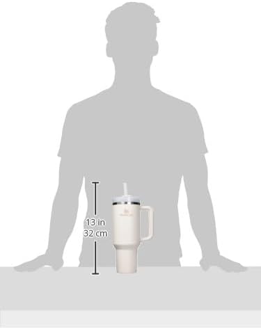 STANLEY Quencher H2.0 Flow State Tumbler, 40 oz, Rose Quartz 2.0 | Handle and Straw | 3-Position Lid | Cup Holder Compatible for Travel | Insulated Stainless Steel Cup | BPA-Free