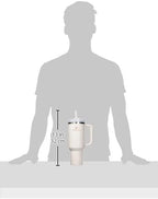 STANLEY Quencher H2.0 Flow State Tumbler, 40 oz, Rose Quartz 2.0 | Handle and Straw | 3-Position Lid | Cup Holder Compatible for Travel | Insulated Stainless Steel Cup | BPA-Free