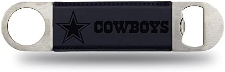Rico Industries NFL Laser Engraved Bar Blade Faux Leather Laser Engraved Bar Blade - Great Beverage Accessory for Game Day