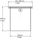 Rattleware Open Bottom Stainless Steel Knock Box Chute with Rubber Bar