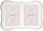 Kate Spade New York Gold Crown Point Double 5" X 7" Frame, 2.55 LB