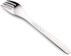 Sori Yanagi Simple Form Cutlery for Easy Use, Tsubamesanjo Stainless Steel Pasta Fork, Sleek Design for Smooth Texture, Dishwasher Safe, Matte Finish