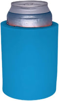 Blank Thick Foam Old School Can Cooler (Neon Blue)