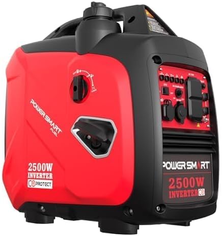 PowerSmart 2500-Watt Portable Inverter Generator with Quiet Technology and CO Protect