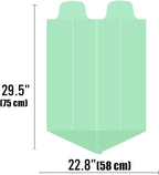 8-10 Gallon Flap Tie Compostable Trash Bags, 60 Count, Compost Bags Kitchen Trash Bags, Sturdy Biodegradable Garbage Bags Food Scrap Waste Bags, ASTM D6400, US BPI Certified