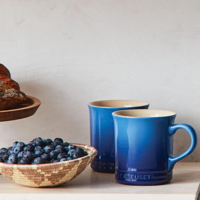 Le Creuset Stoneware Vancouver Mug, Set of 4, 14 oz. each, Marseille