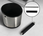 Knock Box for espresso Portafilters, 10cm Opening with Anti-Slip Base & Detachable Knock Bar, Quiet Silicone Sleeve Design stainless steel knockbox Avoid coffee grounds splashing (small)