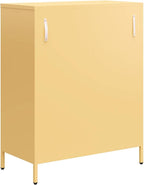 Mr. Kate Annie Short Metal 2 Door Cabinet, Sunny Yellow