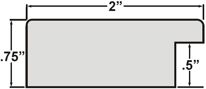 Craig Frames 4x10 Antique Gold Picture Frame for Posters and Gallery Wall | Displays photos and prints behind clear glass, ready to hang, made in the USA