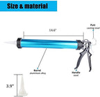 Sealant Sausage Caulking Gun Aluminium-600ml/20oz - 12:1 Thrust Ratio (Blue)