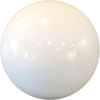 15cm/6inch Diameter Gazing Globe Mirror Ball,White Stainless Steel Polished Reflective Smooth Garden Sphere,Colorful and Shiny Addition to Any Garden or Home