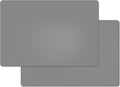 Large Silicone Heat Resistant Mat 23.6” x 15.7”, Nonslip Mats for Kitchen Counter, Countertop Protector, Nonstick Waterproof Craft Table Placemat，2 Pack Silicone Mats (Gray)