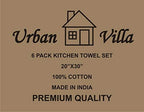 Urban Villa Kitchen Towels Cotton Dish Towels 20”x30” (Set of 12) Multi