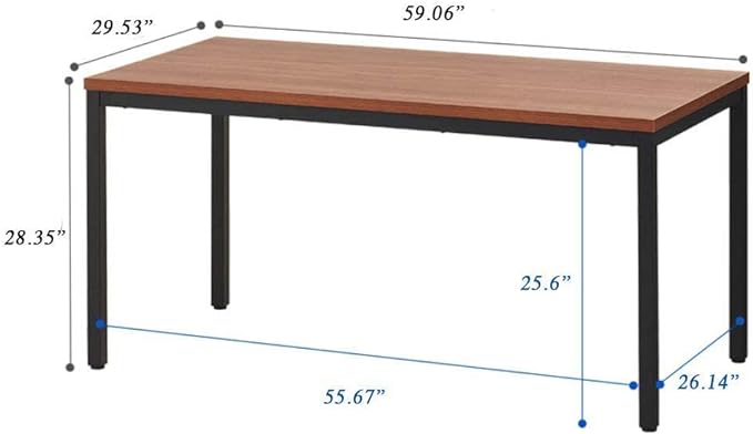 Simple and Sturdy 30x60 Inch Computer Desk - Modern Design for Home Office, Perfect for Work and Study, Multi-Purpose Table for Writing, Dining, and Workstation