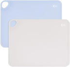 Olababy Fold N Go Silicone Placemat w Travel Case | Dishwasher Safe, BPA Free, Non-Slip, Waterproof | Mini Dining Mat for Infants, Babies, Toddlers and Kids (2, Blueberry/Pearl)