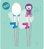 Petty Training Chopsticks for Right-hand Children Kids Stainless Steel, Edison Friends Chopsticks, Made in Korea
