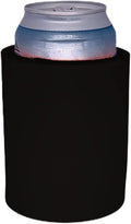 Blank Thick Foam Old School Can Cooler (4 Pack, Black)