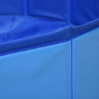 Foldable Dog Swimming Pool, Foldable Pet Swimming Pool, Portable Dog Pool, Bath Pool Collapsible Dog Pet Pool Bathing Tub, 47.2"x11.8" PVC Blue