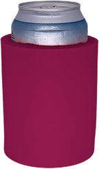 Blank Thick Foam Old School Can Cooler (12 Pack, Fuchsia)