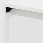 Furinno Luder Bookcase / Book / Storage , 5-Tier, White / Light Blue
