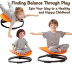 Kids Sensory Chair for Autism Kids Swivel Chair, Sensory Spin Chair Seat Improve Physical Coordination Wobble Chair for Kids Sit and Spin Relief of Motion Sickness