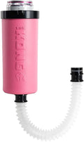 The Kong Skinny Can - Portable Coozie or Bottle Cooler/Cup With Detachable, Expandable, Hose To Funnel Your Drink (Pink)