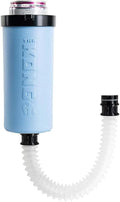 The Kong Skinny Can - Portable Coozie or Bottle Cooler/Cup With Detachable, Expandable, Hose To Funnel Your Drink (Blue)