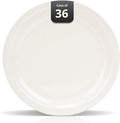Stoneware Narrow Rim Commercial Grade Dinnerware, America White, Plate 8.25, Case of 36