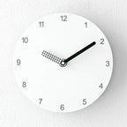Stephanie Imports Modern Minimalist White & Black Wall Clock