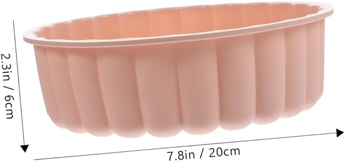 SECFOU 2pcs Food Grade Silicone Cake Pan Round Nonstick for Tart and Cheesecake Baking Up