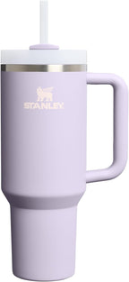 STANLEY Quencher H2.0 Flow State Tumbler, 40 oz, Purple Dust | Handle and Straw | 3-Position Lid | Cup Holder Compatible for Travel | Insulated Stainless Steel Cup | BPA-Free