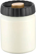304 Stainless Steel Coffee Bean Canister, Airtight Coffee and Tea Storage Container, Light Blocking Moisture Food Storage Jar for Beans Tea Spices(White)