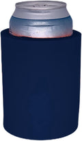 Blank Thick Foam Old School Can Cooler (6 Pack, Navy Blue)