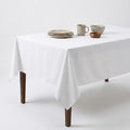 Urban Villa Tablecloth Cotton Tabletop 60x102 (8-10 Seats) White