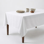 Urban Villa Tablecloth Cotton Tabletop 60x102 (8-10 Seats) White