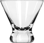 Libbey Cosmopolitan Stemless Martini Glasses Set of 12, Cocktail Cups | 8.25 oz Capacity for Cocktails, Appetizers, Desserts, and More with Stemless Design and Dishwasher-Safe Cleanup