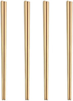 9 Inches Stainless Steel Chopsticks, Reusable Japanese Chinese Chop Sticks for Noodles,Ramen，Sushi,Sashimi, Rice and Asian Special(4 Pairs)