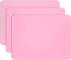 Gartful 3 PCS Nail Mats, Silicone Mat for Crafts, Arts, Jewelry Resin Casting Mold, Epoxy Resin, Coloring, Gluing, Painting, Desktop Countertop Protector Sheet, Placemat Table Pad, Pink (15.7"x11.8")
