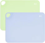 Olababy Fold N Go Silicone Placemat w Travel Case | Dishwasher Safe, BPA Free, Non-Slip, Waterproof | Mini Dining Mat for Infants, Babies, Toddlers and Kids (2, Kiwi/Blueberry)