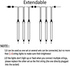 Kwaiffeo Halloween Lights Outdoor, Meteor Shower Lights Icicle Lights for Halloween Christmas Decorations Outdoor, Waterproof UL Plug 8 Tube Falling Rain Lights for Holiday Party New Year