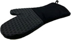 Nexgrill Silicone Oven Mitt, Heat-Resistant BBQ Glove with Hanging Loop, Non-Slip Grill Glove for Kitchen, Baking, and Outdoor Grilling, Black - 530-0025