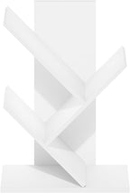 Furinno Tree Bookshelf 3-Tier Floor Standing Tree Bookcase, White