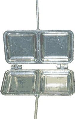 C. Palmer 2 in 1 Double Sandwich Toaster, Mountain Pie Maker for Campfire, Made in America