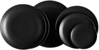 Stoneware Coupe Commercial Grade Dinnerware, Matte Black Plate 6.5", Case of 36