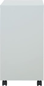 OSP Home Furnishings 2 Drawer Mobile Locking Metal File Cabinet, Grey