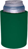 Blank Thick Foam Old School Can Cooler (4 Pack, Forest Green)