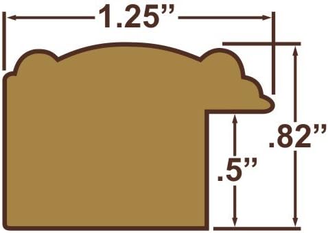 Craig Frames 19x25 Brown Picture Frame, Wood Wall Decor for Art and Photos | A lightweight, shatter resistant acrylic front, made in the USA for a gallery display