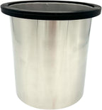 Rattleware Open Bottom Stainless Steel Knock Box Chute with Rubber Bar